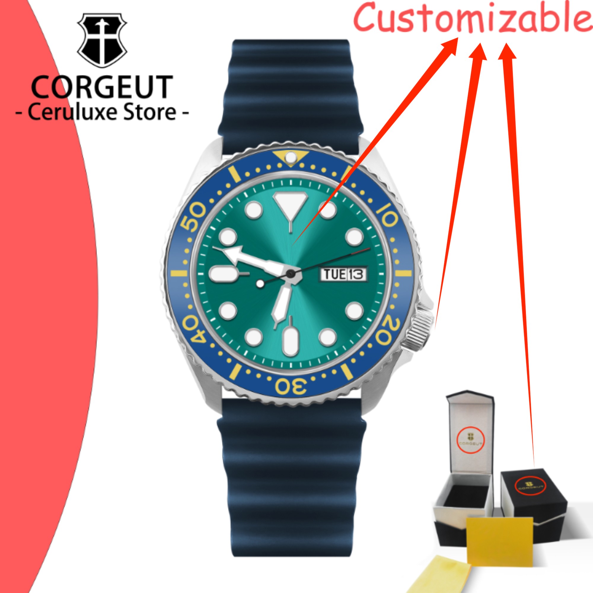 CUSTOM Logo Vintage Diver Watc - Vintage Watch Crystal recensione e prezzo