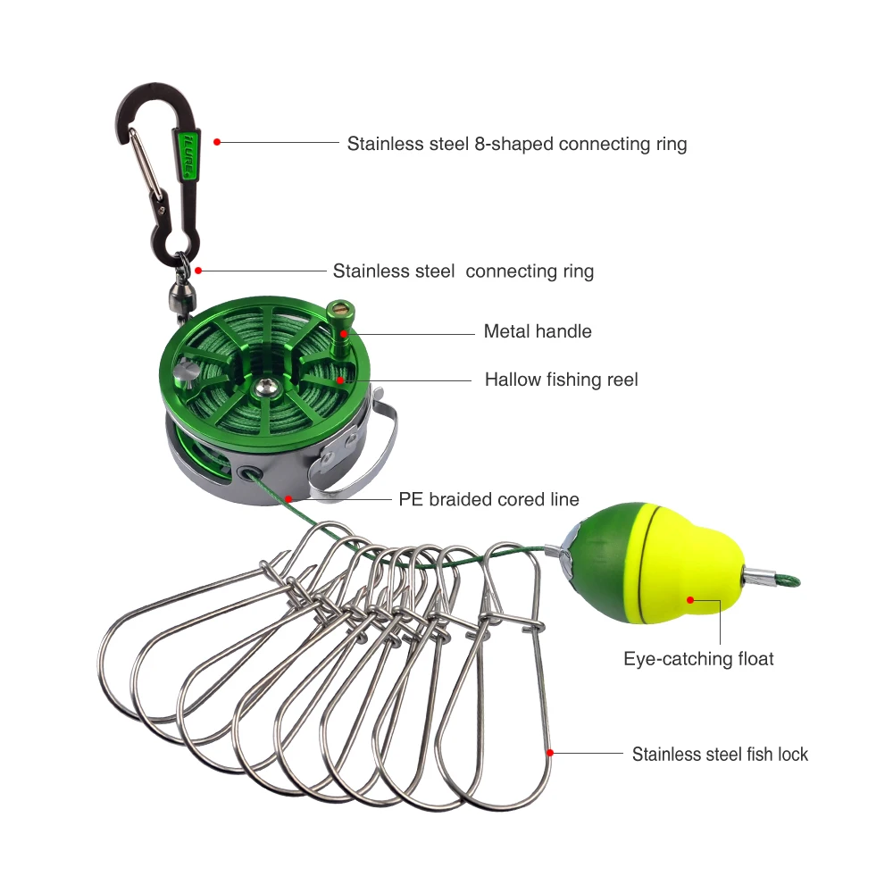 Fishing Lock Buckle Live Fish  - Developing Tank Reel recensione e prezzo
