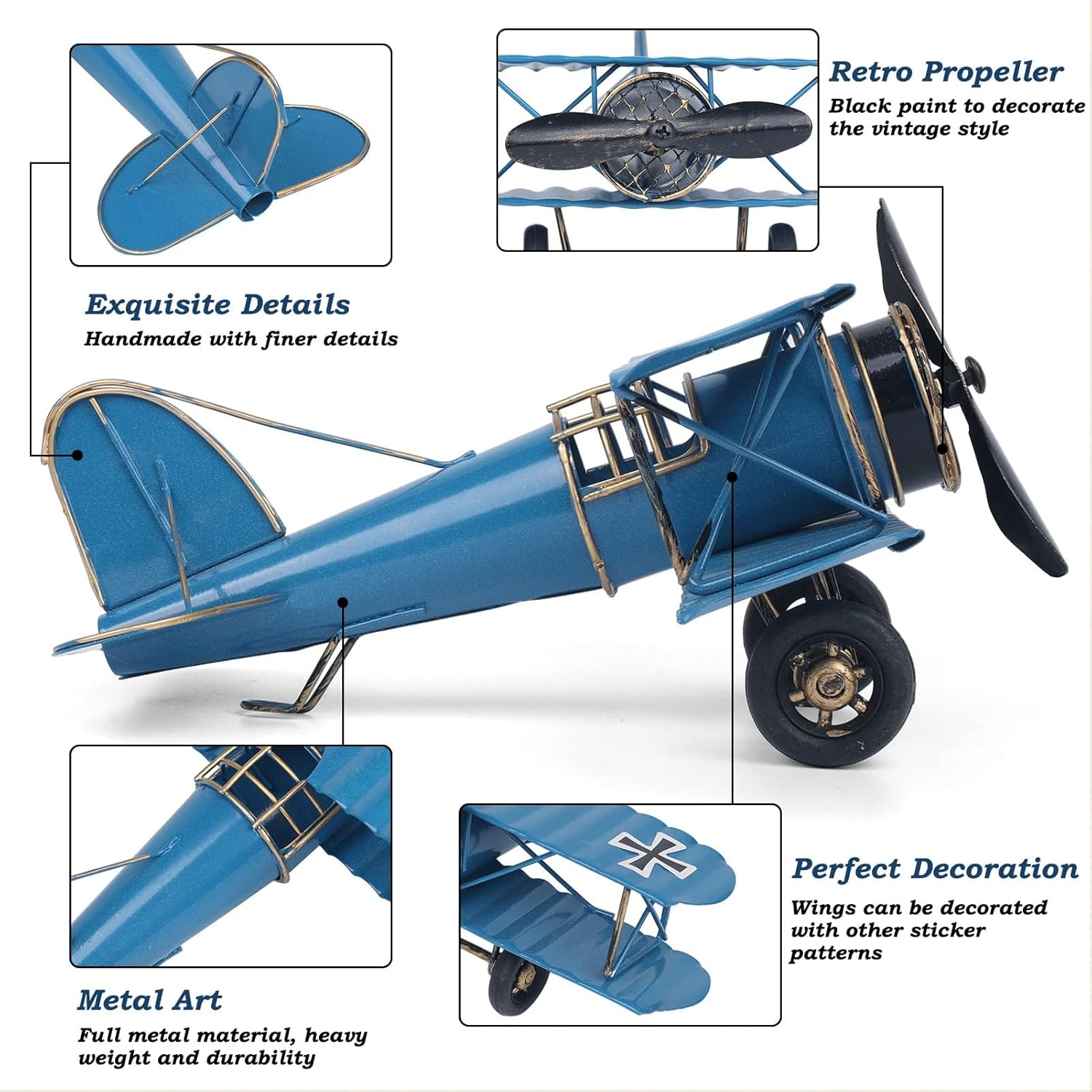 Vintage Metal Airplane Model R - Vintage Collectible Ornaments recensione e prezzo