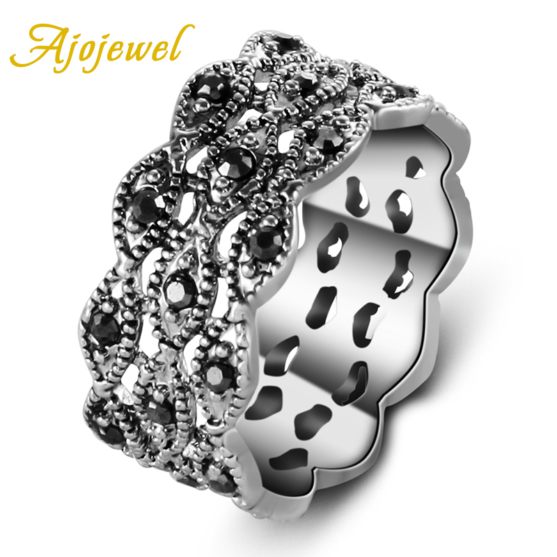 Ajojewel 3 Layer Rhinestone Ri - Vintage And Collectible Items recensione e prezzo