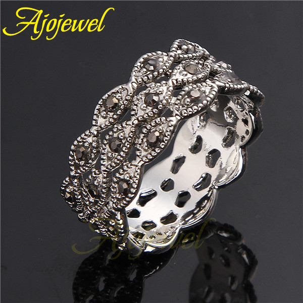 Ajojewel 3 Layer Rhinestone Ri - Vintage And Collectible Items recensione e prezzo