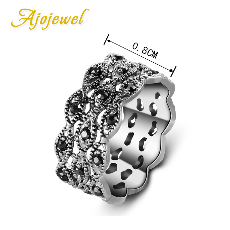 Ajojewel 3 Layer Rhinestone Ri - Vintage And Collectible Items recensione e prezzo