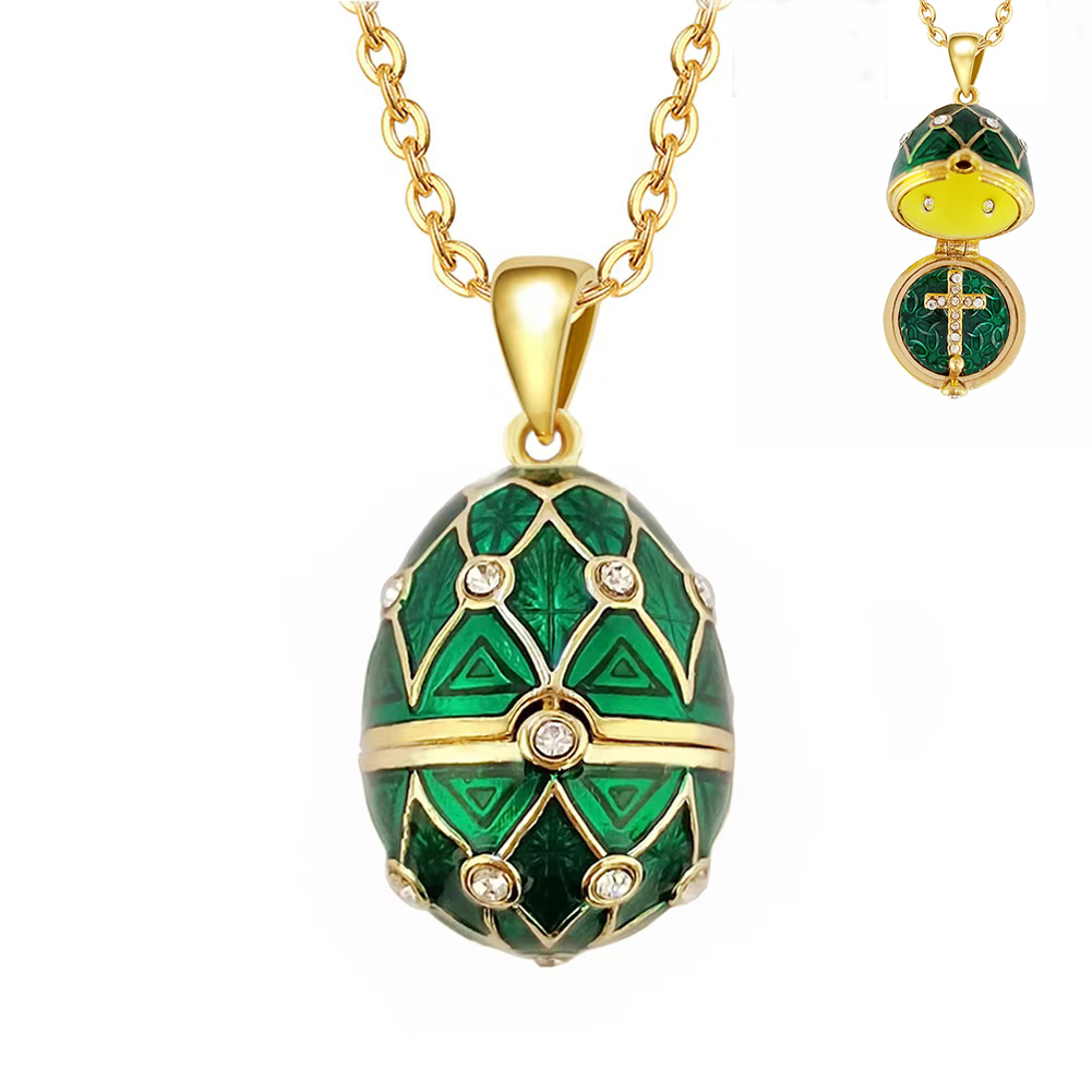 Enamel Faberge Easter Egg Pend - Vintage Collectible Jewelry recensione e prezzo