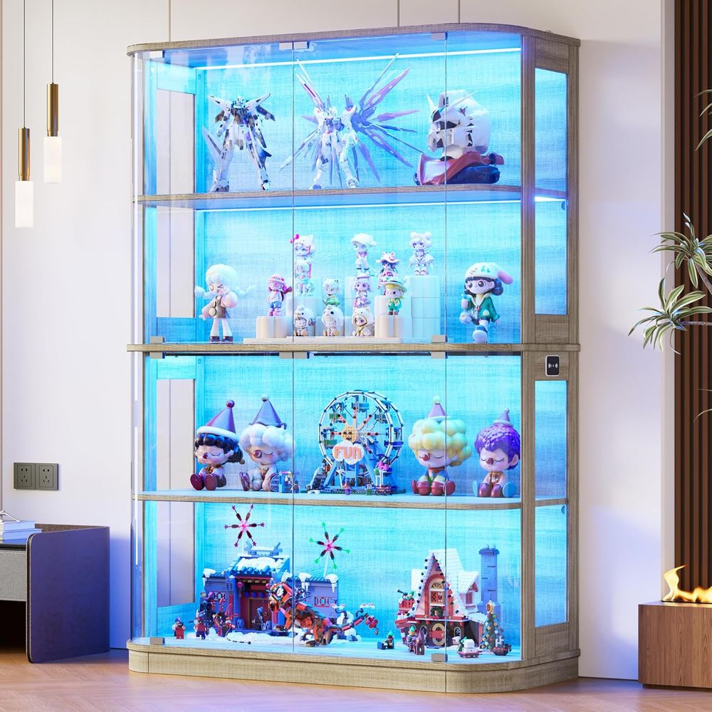47.2 Glass-Door 4-Tier Display - Collectible & Vintage Dolls For Wedding recensione e prezzo