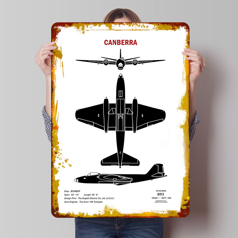 Canberra Recognition Tin Plaqu - Canberra Vintage & Collectible Centre Reviews recensione e prezzo