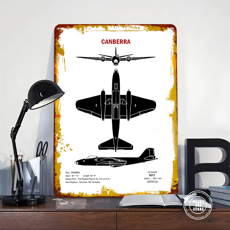 Canberra Recognition Tin Plaqu - Canberra Vintage & Collectible Centre Reviews recensione e prezzo
