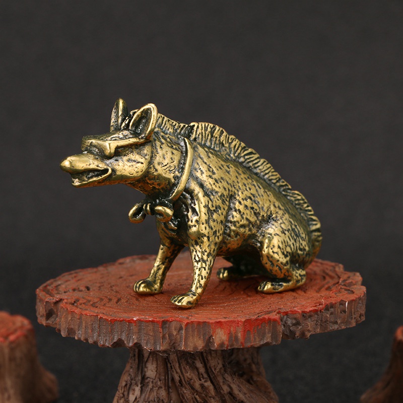 Brass Hyaenidae with Eyes Stat - Vintage Collectible Ornaments recensione e prezzo