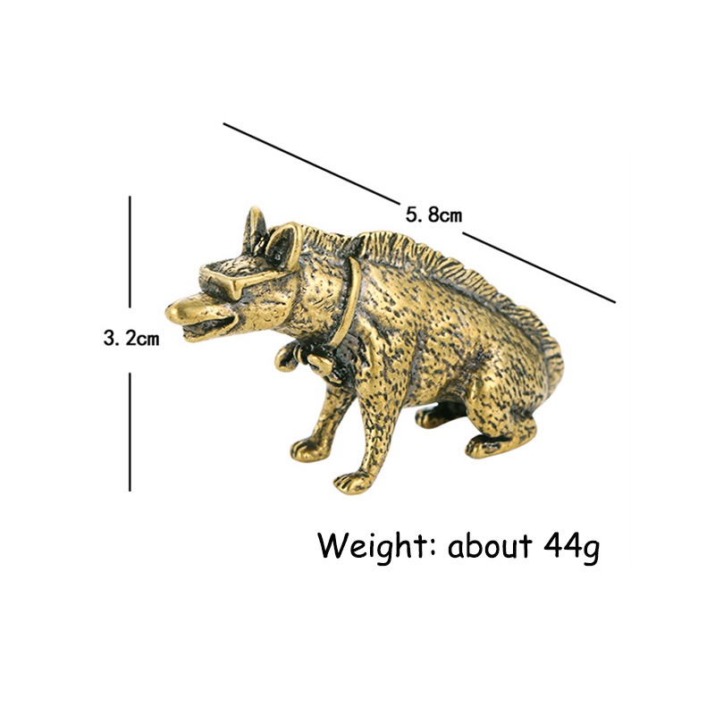 Brass Hyaenidae with Eyes Stat - Vintage Collectible Ornaments recensione e prezzo