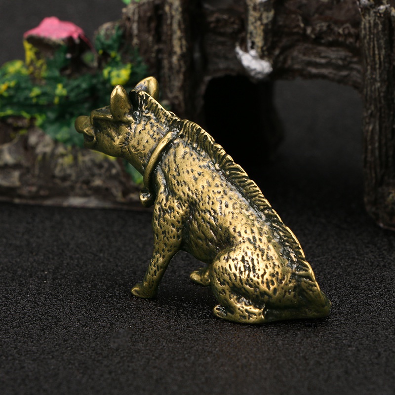 Brass Hyaenidae with Eyes Stat - Vintage Collectible Ornaments recensione e prezzo