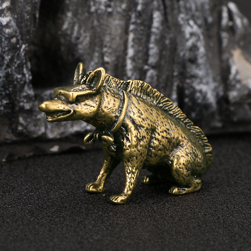Brass Hyaenidae with Eyes Stat - Vintage Collectible Ornaments recensione e prezzo