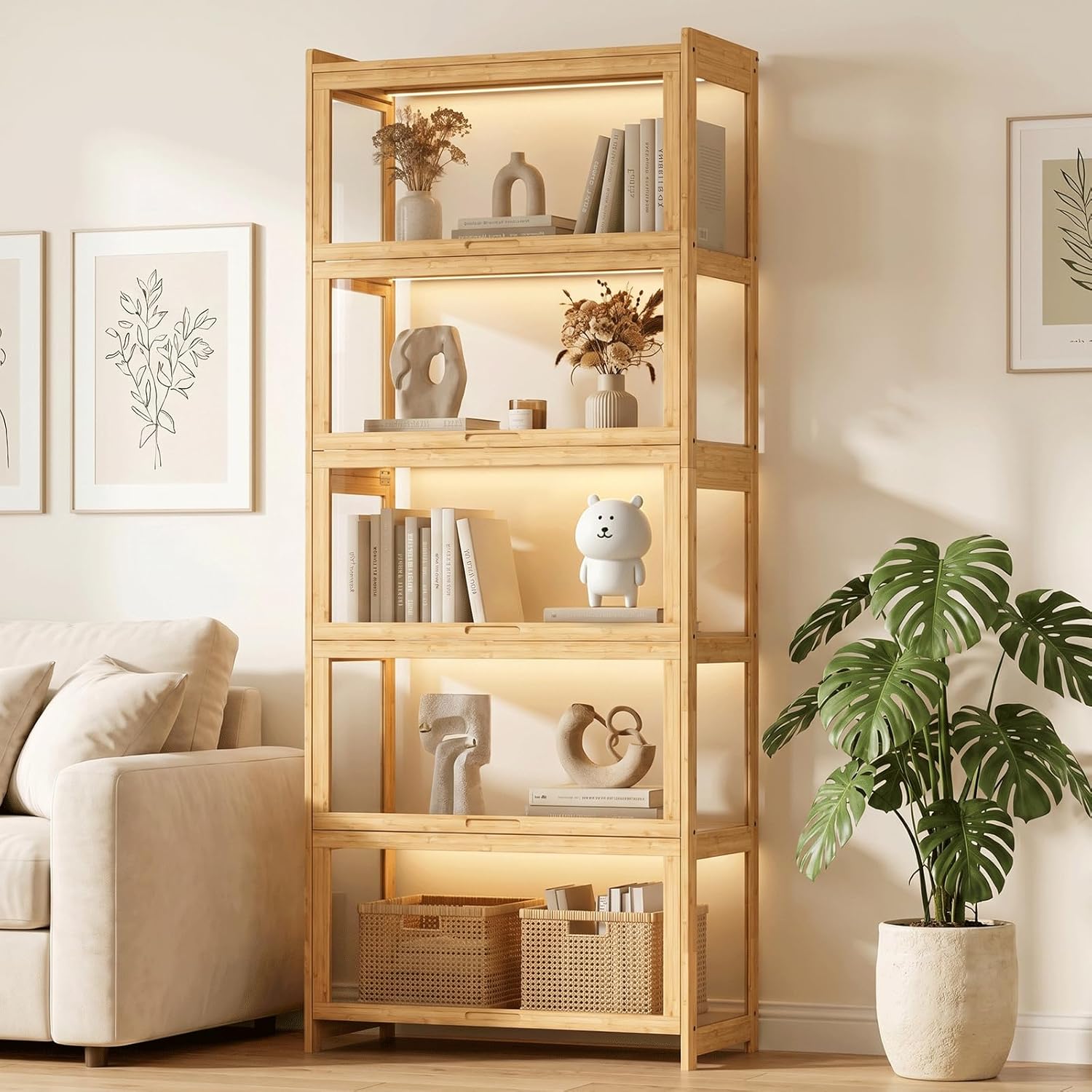 Display Cabinet with Acrylic D - Collectible & Vintage Dolls For Wedding recensione e prezzo