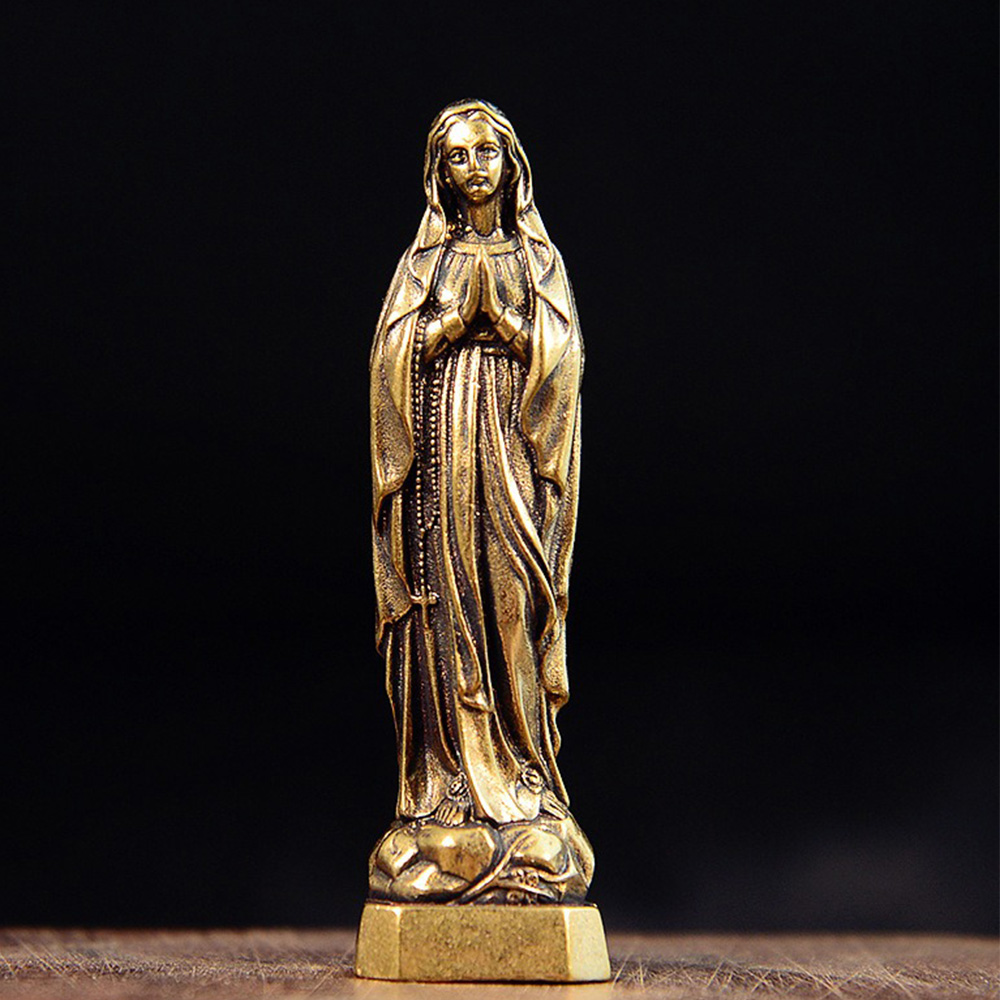 Brass Virgin Mary Figurines Po - Vintage Collectible Ornaments recensione e prezzo