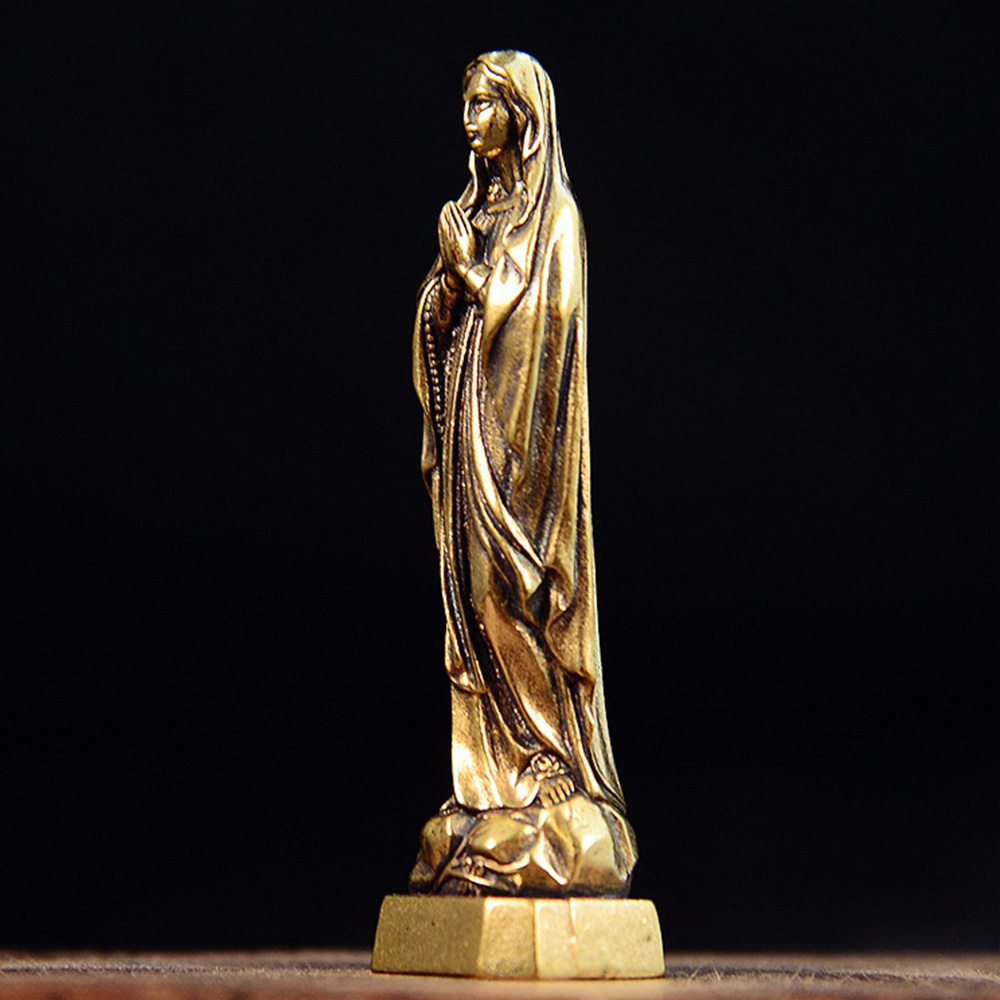Brass Virgin Mary Figurines Po - Vintage Collectible Ornaments recensione e prezzo