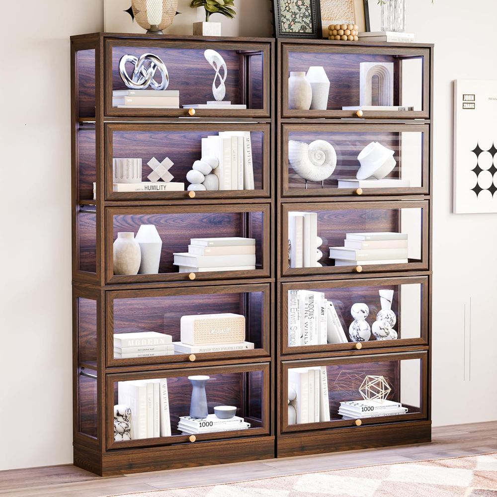5-Tier Walnut Acrylic Glass Di - Collectible & Vintage Dolls For Wedding recensione e prezzo