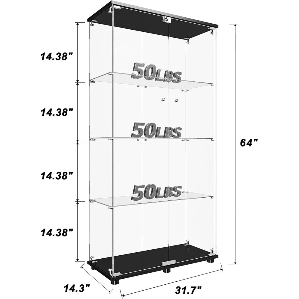 Double Door Glass Display Cabi - Collectible & Vintage Dolls For Wedding recensione e prezzo