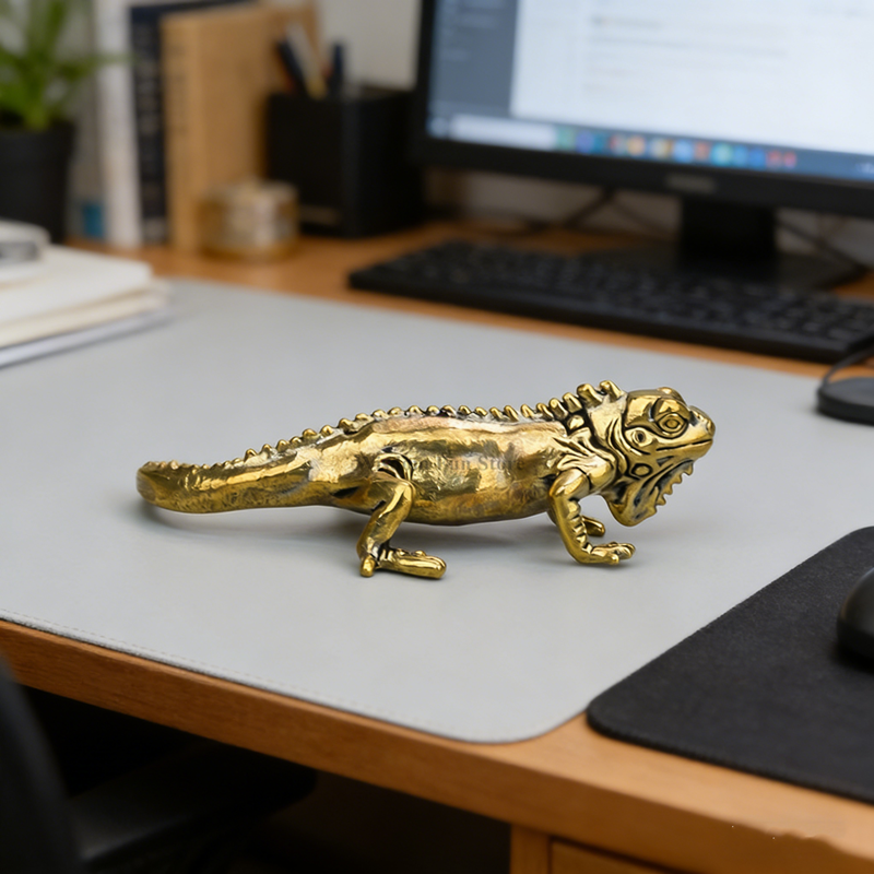 1pc Vintage Brass Lizard Deskt - Vintage Collectible Ornaments recensione e prezzo