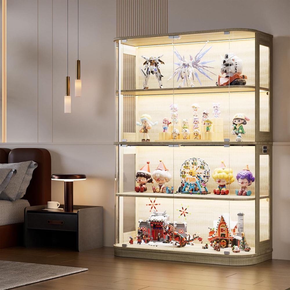 47.2 Glass-Door 4-Tier Display - Collectible & Vintage Dolls For Wedding recensione e prezzo