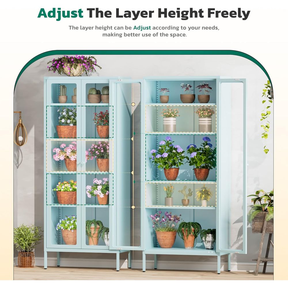 Tall Glass Display Cabinet for - Collectible & Vintage Dolls For Wedding recensione e prezzo