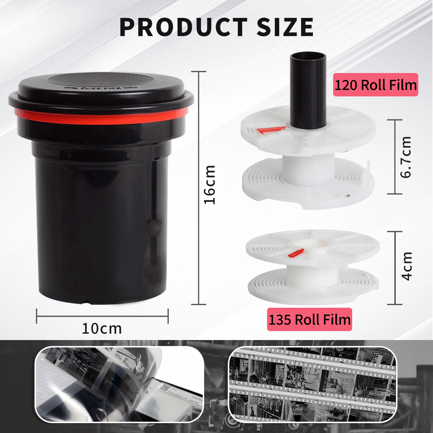 eTone 120/135/127mm Film Devel - Developing Tank Reel recensione e prezzo