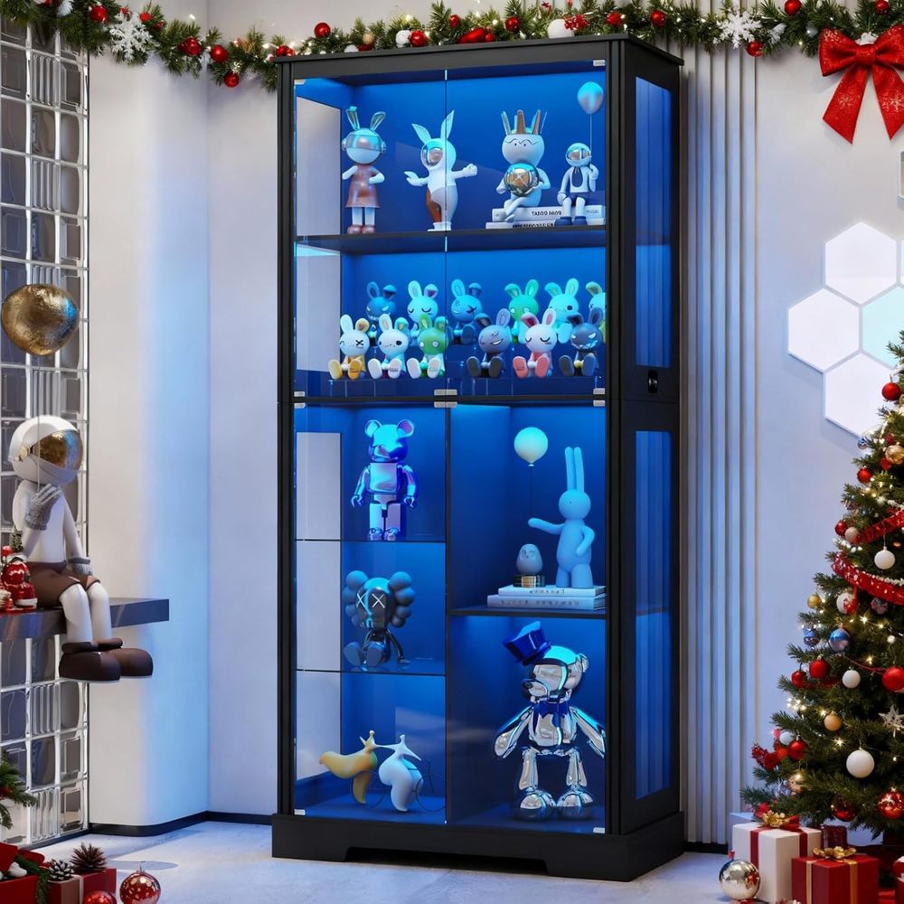71 Illuminated Glass Curio Cab - Collectible & Vintage Dolls For Wedding recensione e prezzo
