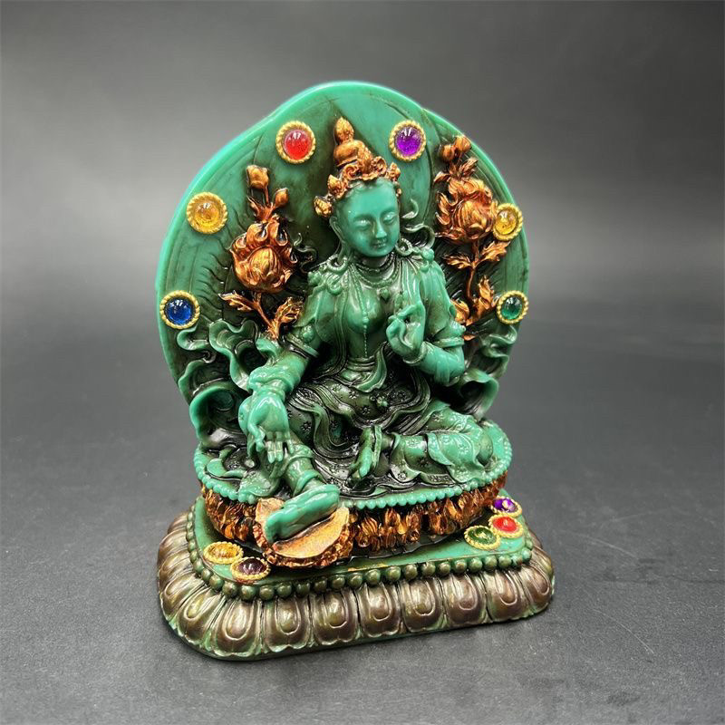Tibetan Vintage Green Tara Sta - Vintage Collectible Ornaments recensione e prezzo