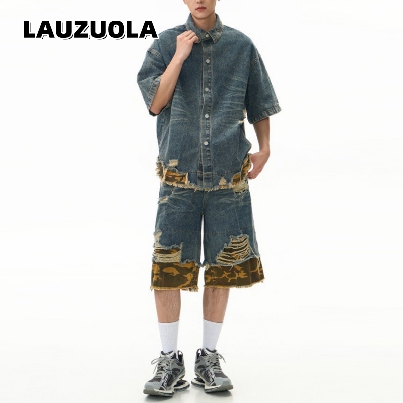 Men's Distressed Ripped Denim  - Vintage Zipper recensione e prezzo