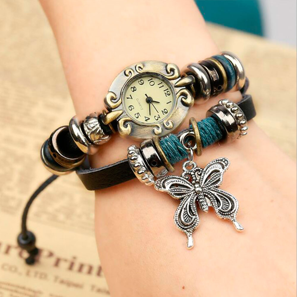 Handmade Butterfly Beads Brace - Vintage Watch Crystal recensione e prezzo
