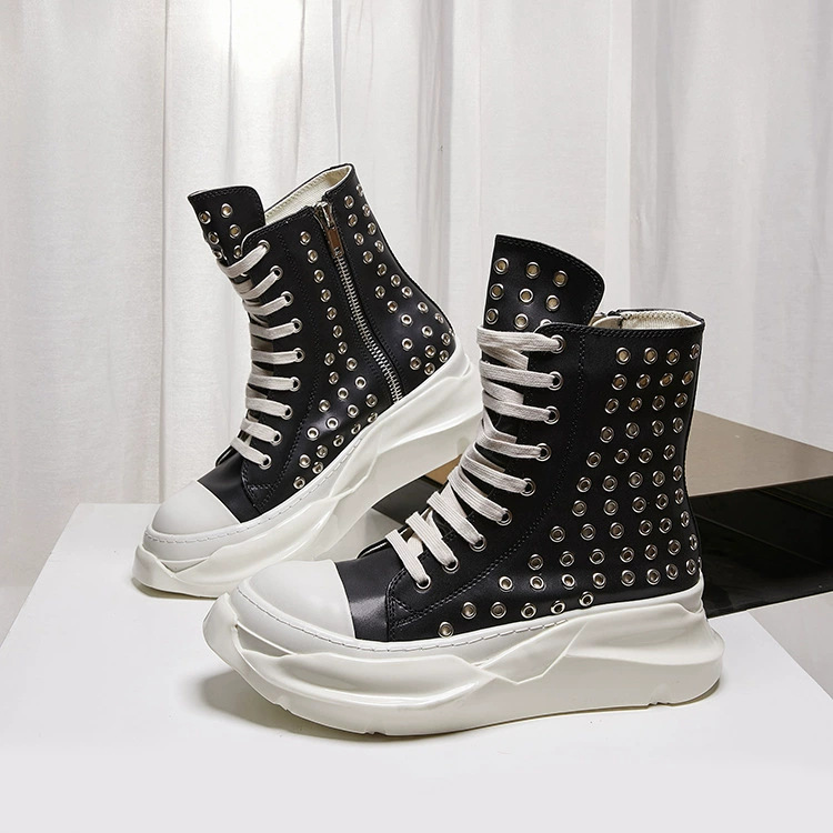 Vintage Men Shoes High-TOP Pla - Vintage Zipper recensione e prezzo