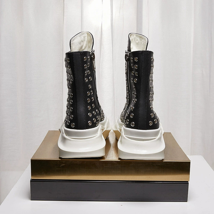 Vintage Men Shoes High-TOP Pla - Vintage Zipper recensione e prezzo
