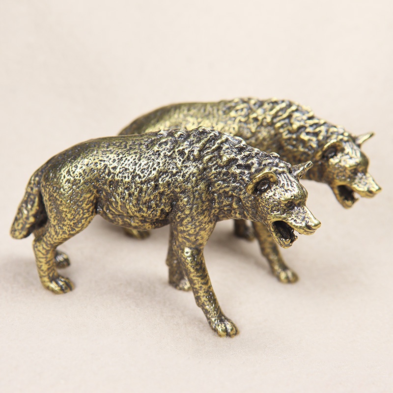 Solid Brass Hyena Figurine Min - Vintage Collectible Ornaments recensione e prezzo