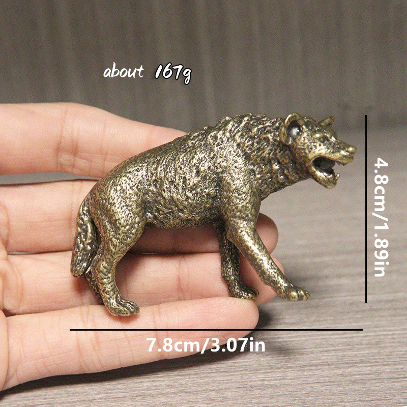 Solid Brass Hyena Figurine Min - Vintage Collectible Ornaments recensione e prezzo