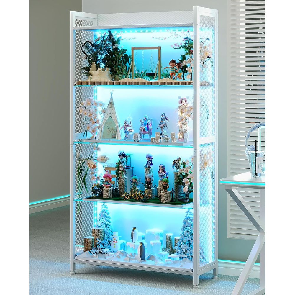 Illuminated Glass Display Cabi - Collectible & Vintage Dolls For Wedding recensione e prezzo