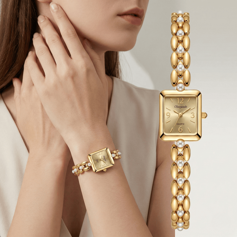 Luxury Golden Women's Watch Fa - Vintage Watch Crystal recensione e prezzo