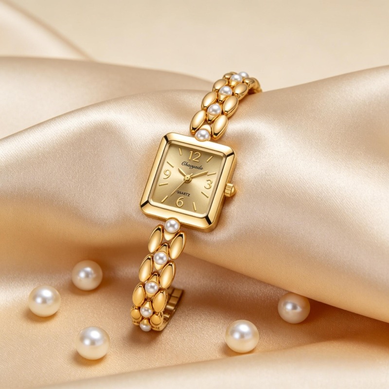 Luxury Golden Women's Watch Fa - Vintage Watch Crystal recensione e prezzo