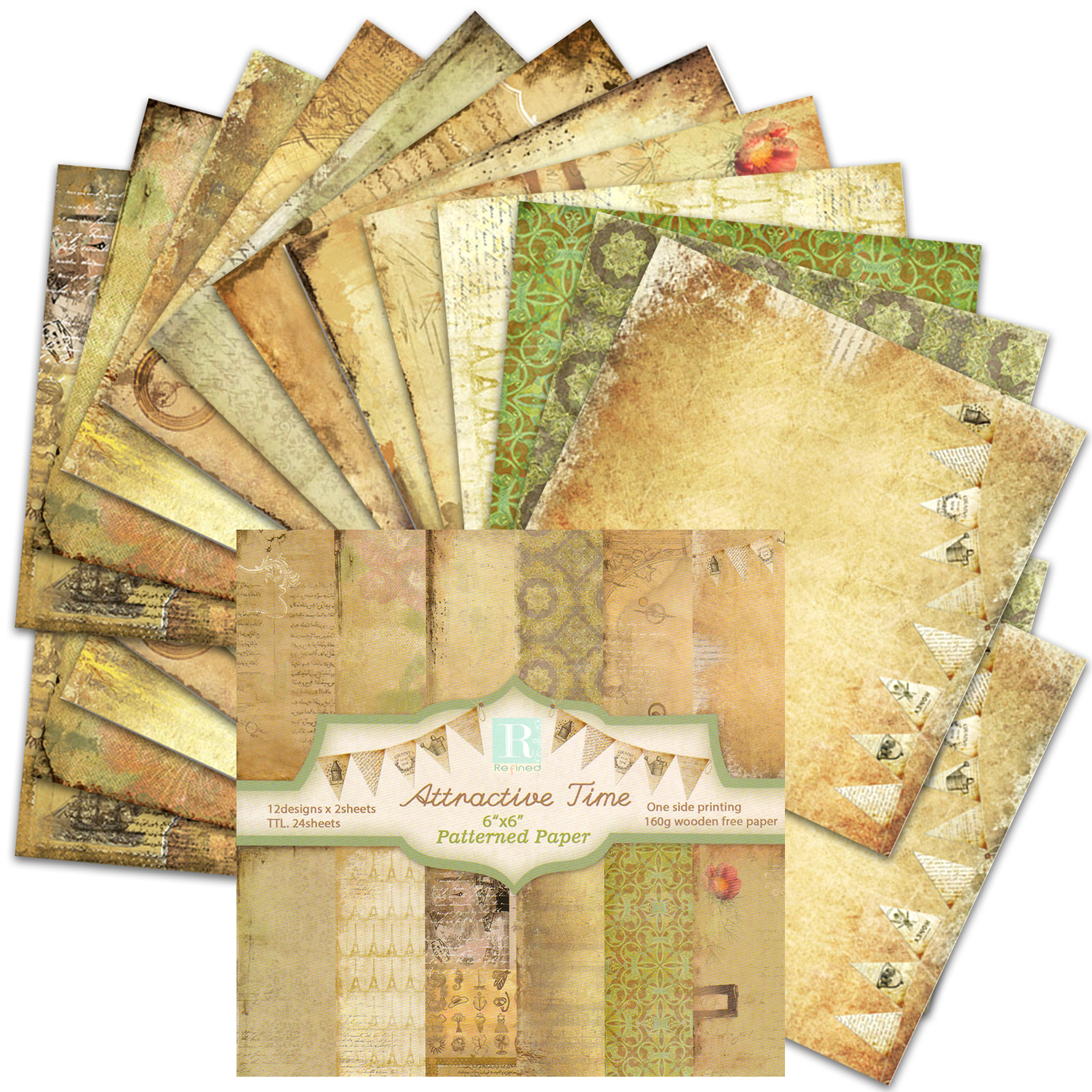 24 Sheets Scrapbook Paper 30x3 - Vintage Collectible Cards recensione e prezzo