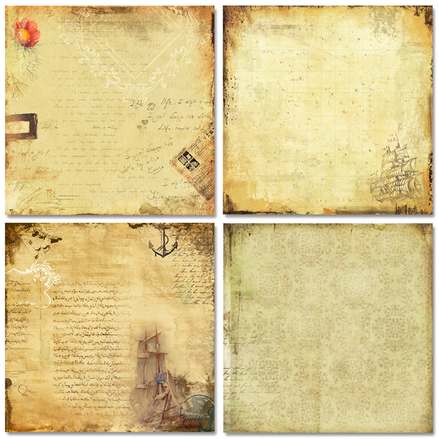 24 Sheets Scrapbook Paper 30x3 - Vintage Collectible Cards recensione e prezzo