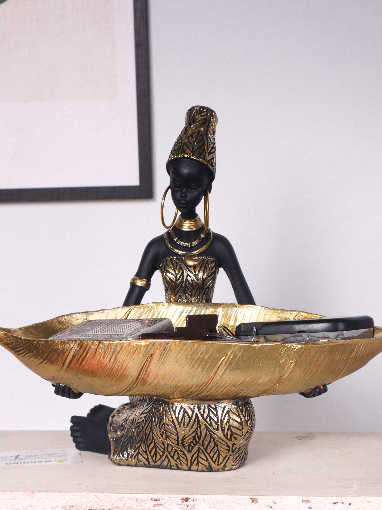 African Girl Holding a Plate S - Vintage Collectible Ornaments recensione e prezzo